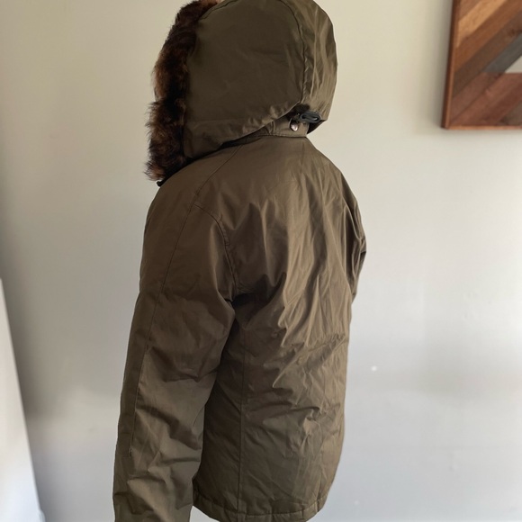 Small Green Down Winter Jacket - Picture 5 of 9